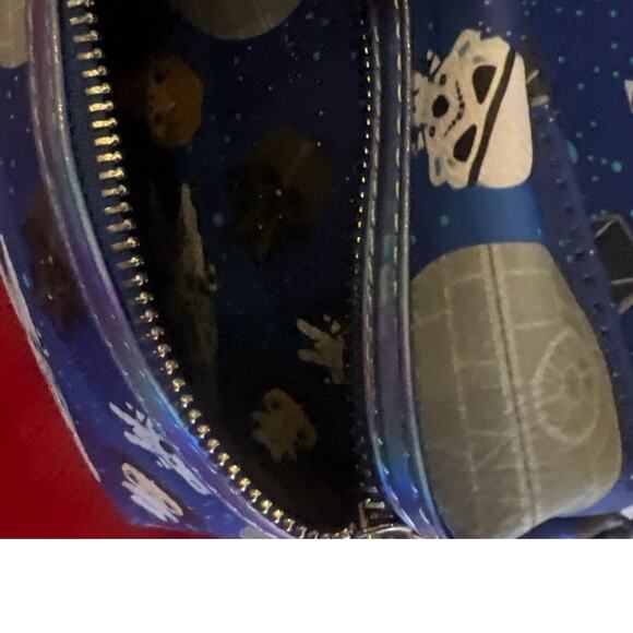 Loungefly Star Wars Mini Backpack Blue Chibi 2021 Disney Parks Exclusive RARE - Picture 5 of 9